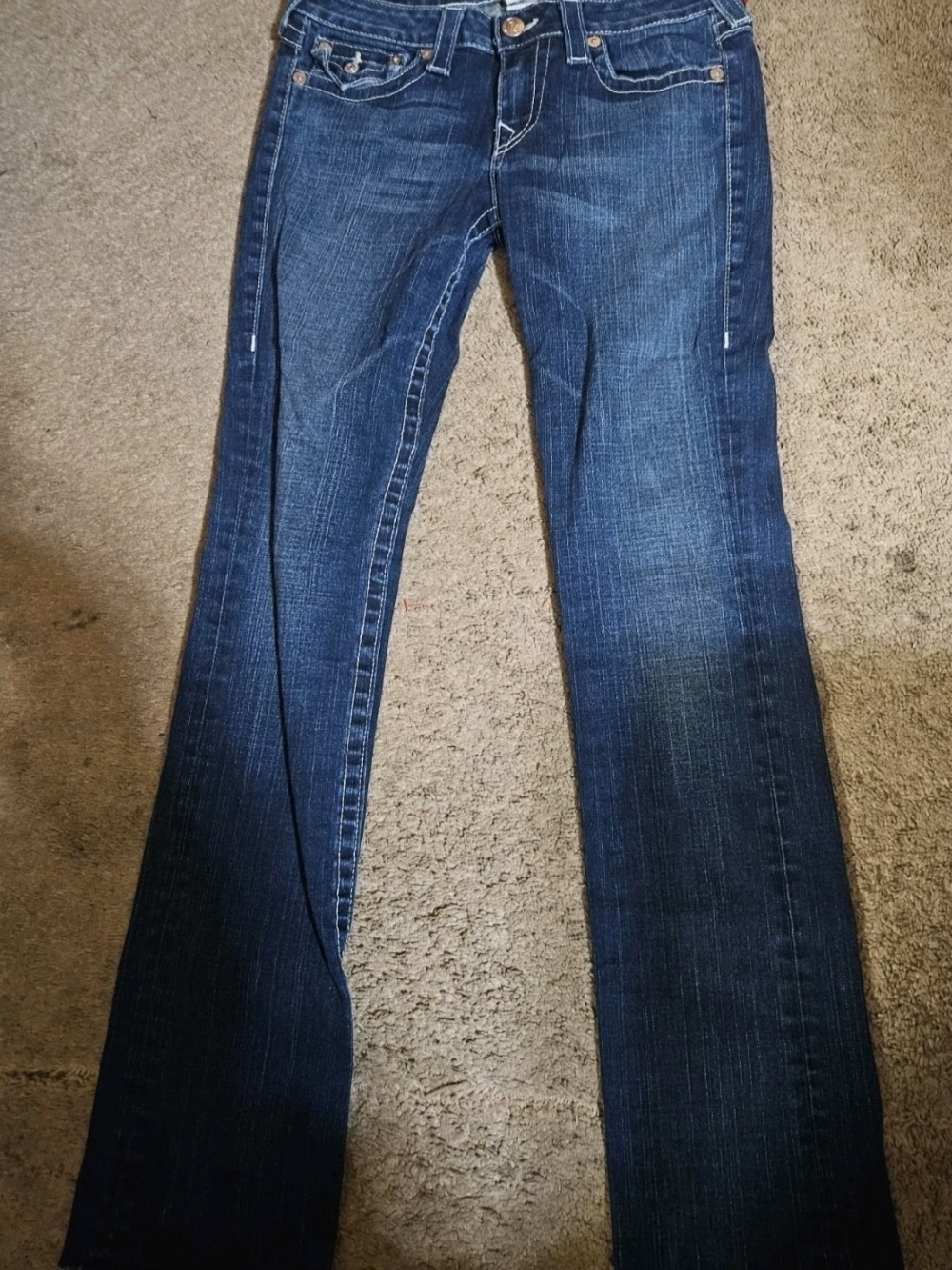 True Religion Jeans With Signature Thick Stitching Size 31